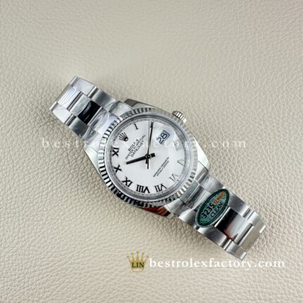 Rolex Datejust 126234-0026 Quadrante Bianco Numeri Romani Replica Super Clone Clean Factory