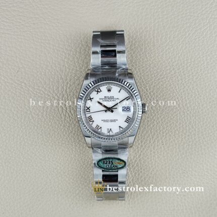 Rolex Datejust 126234-0026 Quadrante Bianco Numeri Romani Replica Super Clone Clean Factory