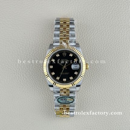 Replica Rolex Datejust 126333-0006 Quadrante Nero Diamanti – Clean Factory Swiss Clone