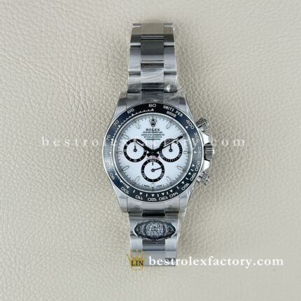 Clean Factory Rolex Daytona 126500LN-0001 Panda | Quadrante Bianco Subdial Neri | Movimento 4131 | Pattern Lumaca Perfetto
