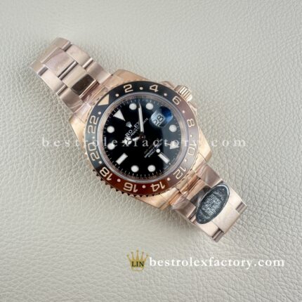Replica Rolex GMT-Master II 126715CHNR-0001 Root Beer – Clean Factory Oro Rosa 40mm