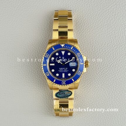 Clean Factory Rolex Submariner 126618LB | 41mm Oro Completo Quadrante Blu | Miglior Orologio Replica