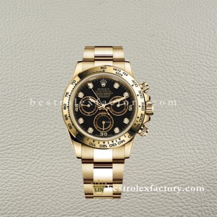 Rolex Daytona 116508-0008 Quadrante Nero – Replica Super Clone Clean Factory