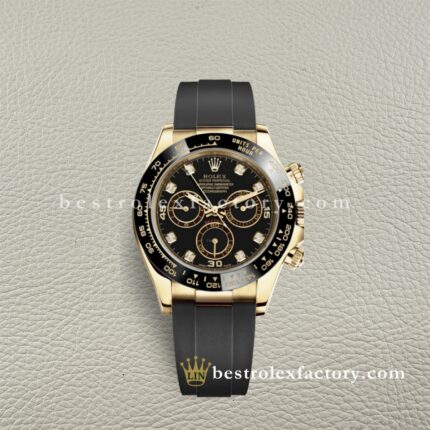 Replica Rolex Daytona 116518LN-0038 Clean Factory – Super Clone Oro Giallo Quadrante Moissanite