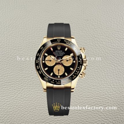Replica Rolex Daytona 116518LN-0047 Clean Factory – Super Clone Oro Giallo Quadrante Nero Champagne