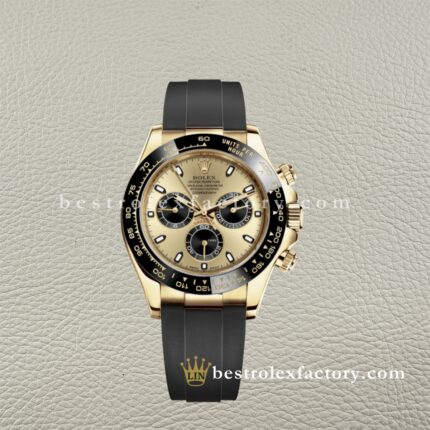 Replica Rolex Daytona 116518LN-0048 Clean Factory – Super Clone Oro Giallo Champagne Dial