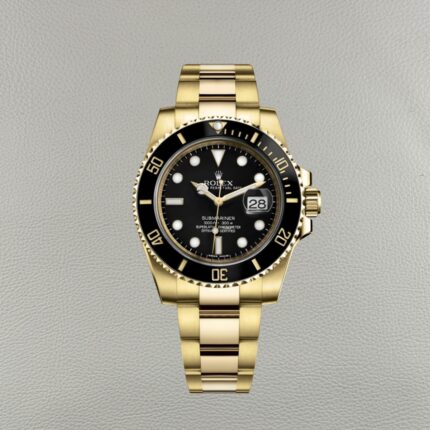 Clean Factory Rolex Submariner Yellow Gold Wrap Oyster 116618LN-0001 The Best Replica Super Clone 3135 Movement Black Dial Diving Waterproof 40mm