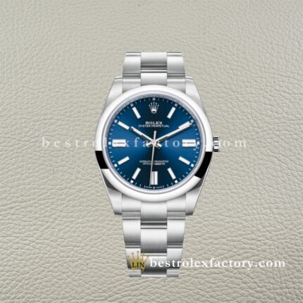 Clean Factory Rolex Oyster Perpetual 124300-0003 Quadrante Blu 41mm | Super Clone Replica