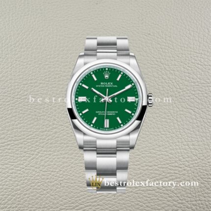 Clean Factory Rolex Oyster Perpetual 126000-0005 Quadrante Verde 36mm | Super Clone Replica