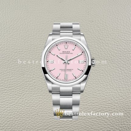 Clean Factory Rolex Oyster Perpetual 126000-0008 Quadrante Rosa Candy 36mm | Super Clone Replica