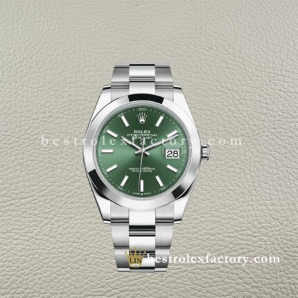 Replica Super Clone Rolex Datejust 126300-0019 Quadrante Verde | Clean Factory di Alta Qualità