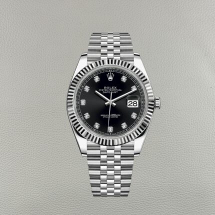 Replica Rolex Datejust 126334-0012 Quadrante Nero Diamanti – Super Clone Clean Factory