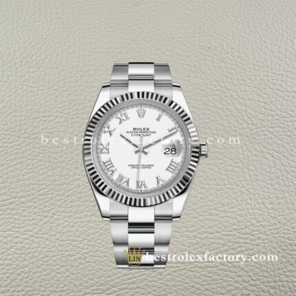 Replica Rolex Datejust 126334-0023 Quadrante Bianco Numeri Romani – Super Clone Clean Factory