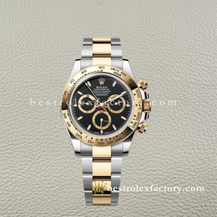 Rolex Daytona 126503-0003 Replica Clean Factory Quadrante Nero Subquadranti Oro Giallo