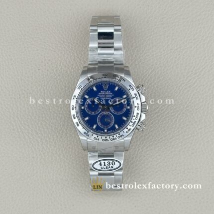 Rolex Daytona 116509-0071 Quadrante Blu – Clean Factory Replica Super Clone Oro Bianco