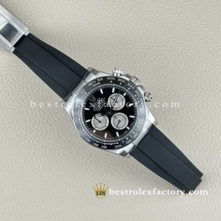 Rolex Daytona 126519LN Reverse Panda Black Dial – Super Clone Clean Factory