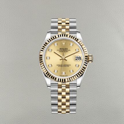Rolex Lady Datejust 278273 Champagne Oro Giallo Replica | Moissanite 31mm