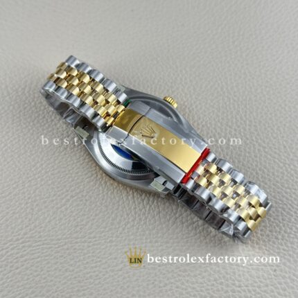 Rolex Datejust 126233-0021 Moissanite Super Clone - Black Dial, Yellow Gold Two-Tone | Clean Factory Replica